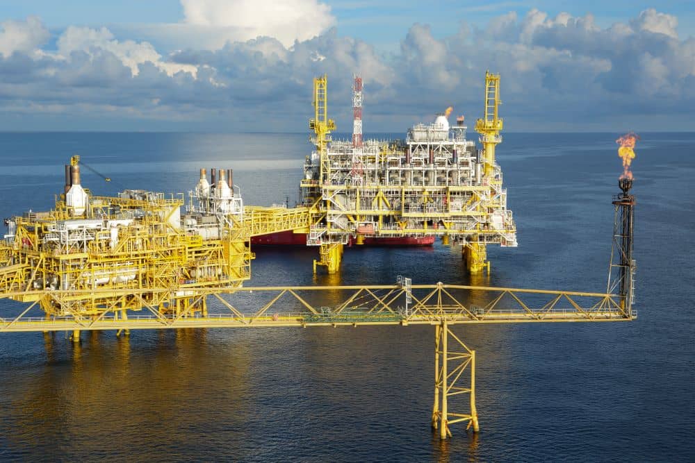 Offshore Oil and Gas Field central operation process platform, oil and gas petroleum, Industry, Construction engineering, Business natural